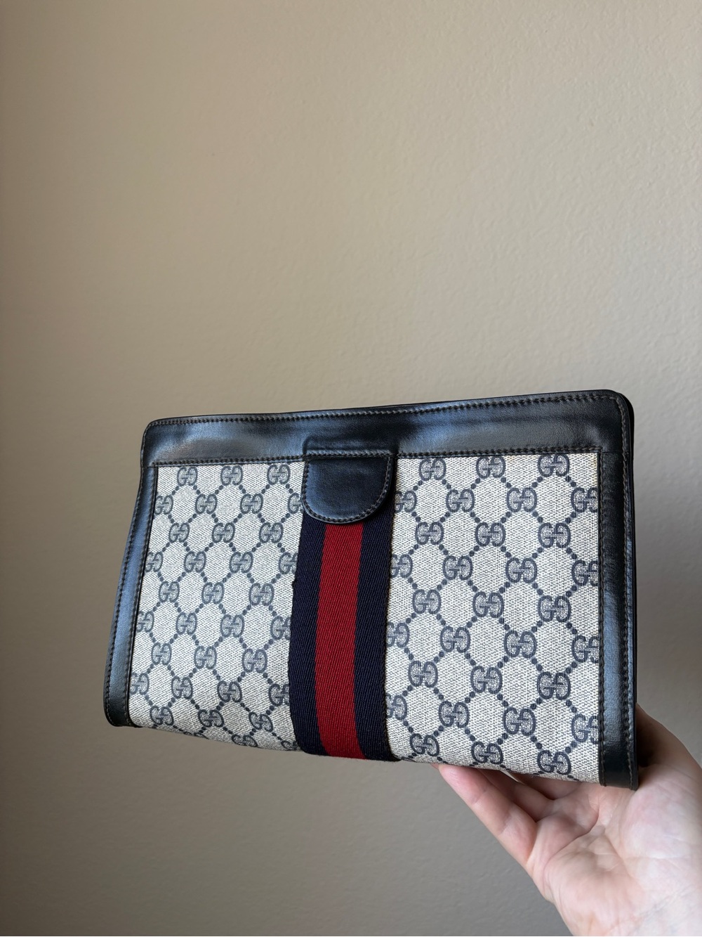 Gucci Parfums Sherry Line Clutch Bag, vintage